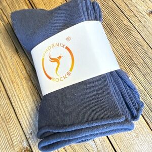 Phoenix Diabetic Organic Cotton Navy Casual Socks